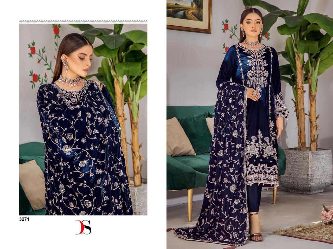 Velvet23 3 By Deepsy Suits Pashmina Velvet Dress Material Catalog